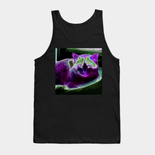 Daisy Cat Abstract Tank Top